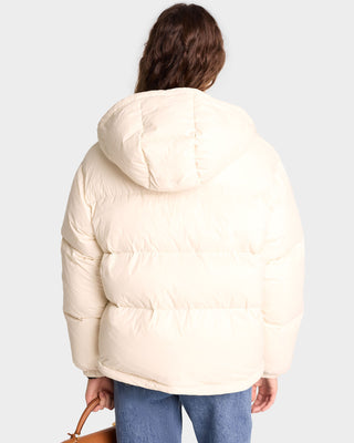 Running Woman Puffer Jacket - Off White