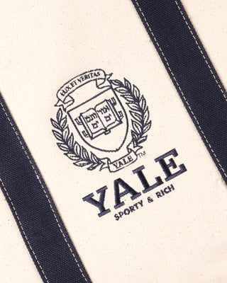 Yale Crest Tote Bag - Natural/Navy