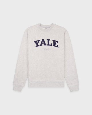 Yale Ivy Crewneck - Heather Gray/Navy