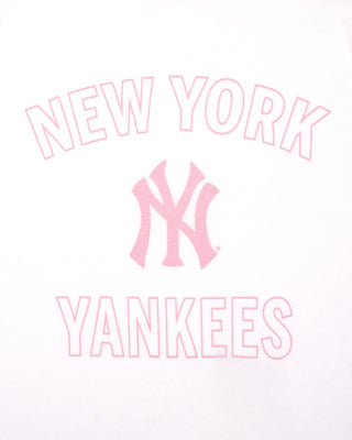 Yankees Arch Baby Baseball Tee - White/Candy