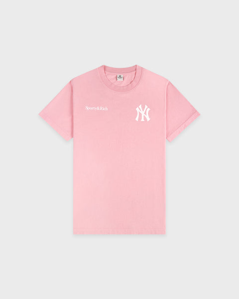 Yankees Arch T-Shirt - Candy/White