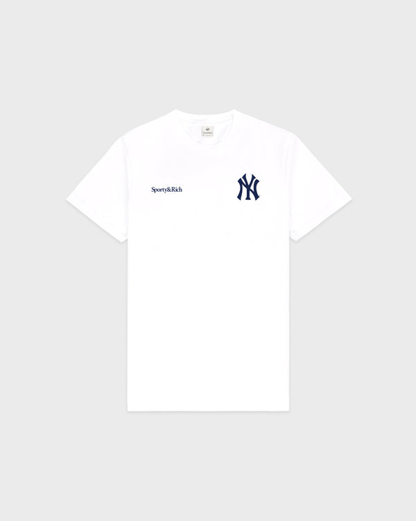 Yankees Arch T-Shirt - White/Dark Navy