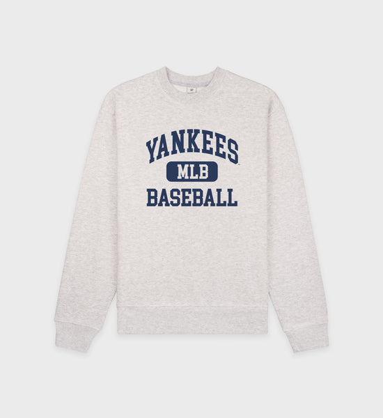 Yankees Ivy Crewneck - Heather Gray/Navy