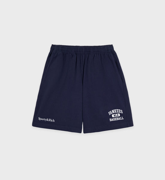 Yankees Ivy Gym Short - Navy/White