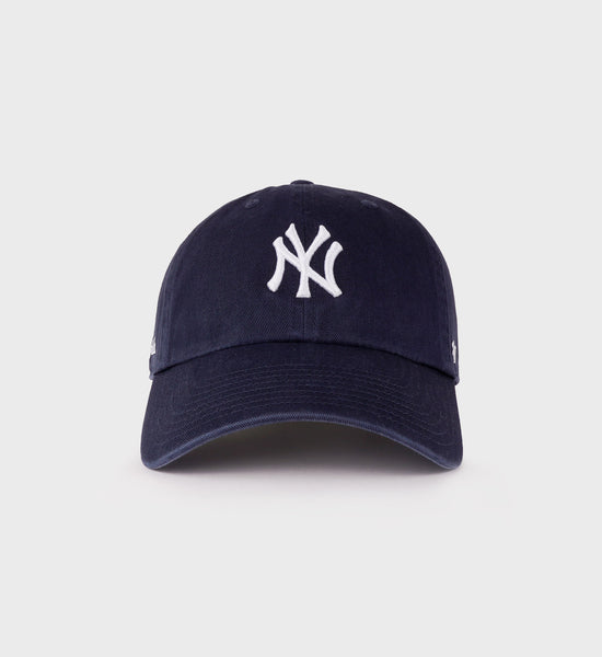Yankees Serif Hat - Navy/White
