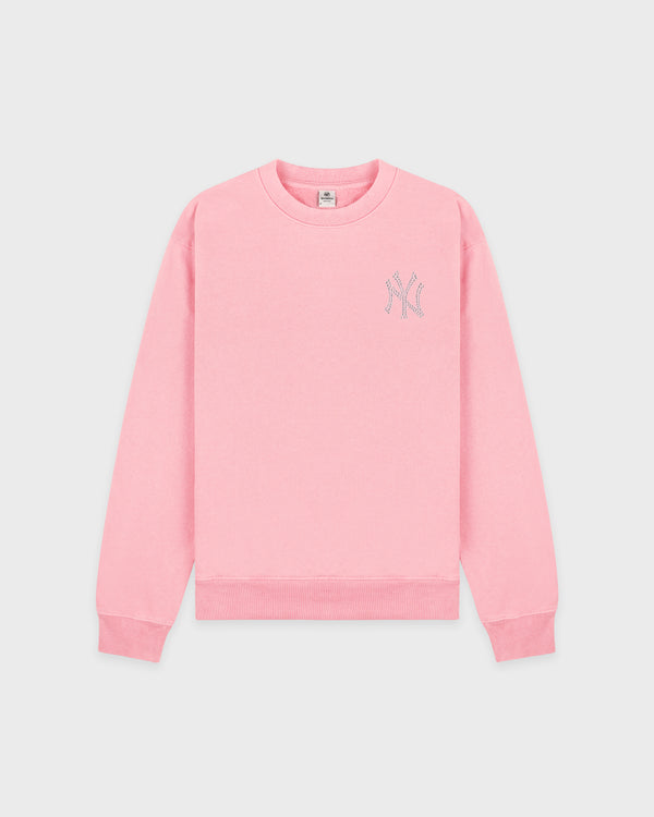 Yankees Krystal Crewneck - Candy/White