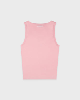 Yankees Krystal Cropped Tank - Candy/White
