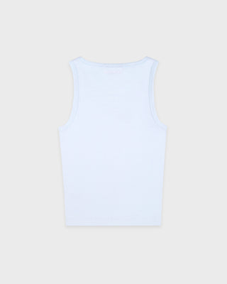 Yankees Krystal Cropped Tank - Ciel/White