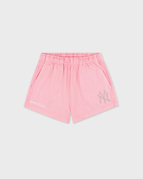 Yankees Krystal Disco Short - Candy/White