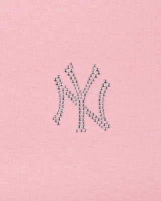 Yankees Krystal Disco Short - Candy/White