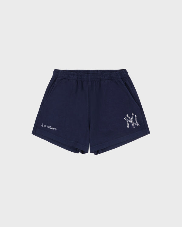 Yankees Krystal Disco Short - Dark Navy/White