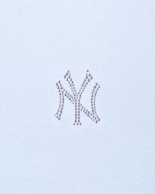 Yankees Krystal Wide Sweatpant - Ciel/White