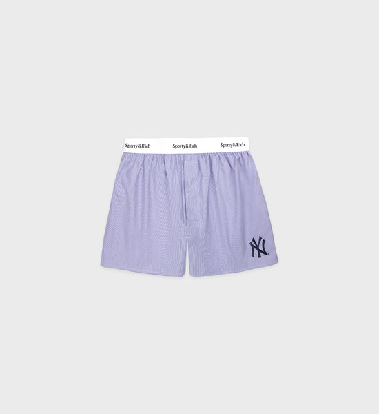 Yankees Serif Boxer - Blue Striped