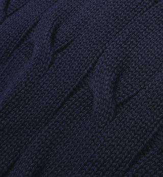 Yankees Serif Cableknit Sweater - Navy/White