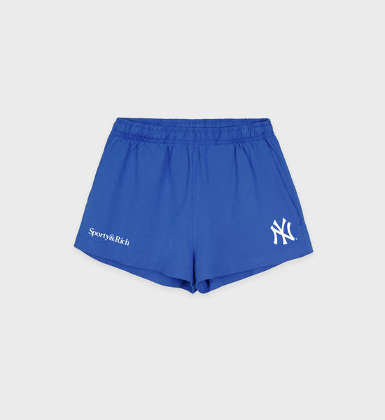 Yankees Serif Disco Short - Team Blue/White