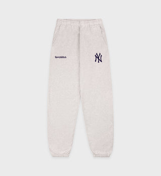 Yankees Serif Sweatpant - Heather Gray/Navy