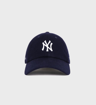 Yankees Serif Wool Hat - Navy/White