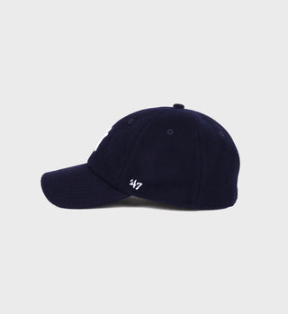 Yankees Serif Wool Hat - Navy/White