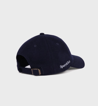 Yankees Serif Wool Hat - Navy/White