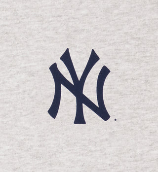 Yankees Serif Zip Hoodie - Heather Gray/Navy