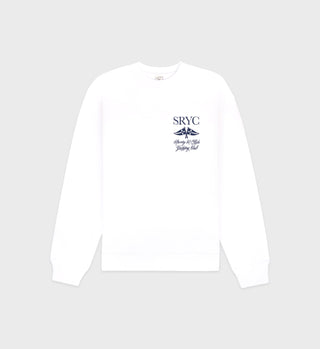 Yatch Club Crewneck - White/Navy