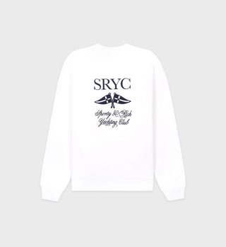 Yatch Club Crewneck - White/Navy