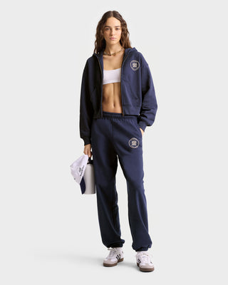 Bristol Crest 100th Sweatpant - Navy/Cream