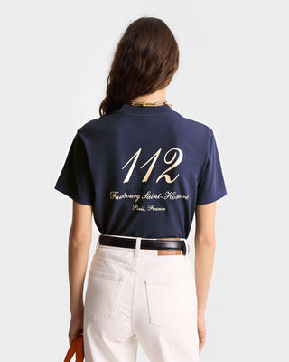 T-shirt Faubourg - Marine/Blanc