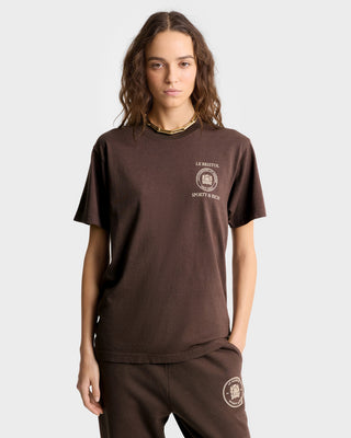 Crest Seal 100th T-Shirt - Chocolate/Cream