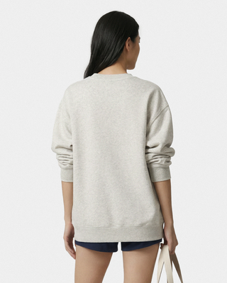 Beverly Script Crewneck - Heather Gray/Navy