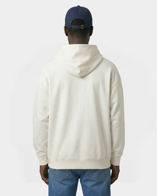 Vendome LA Embroidered Zip Hoodie - Ecru/Navy