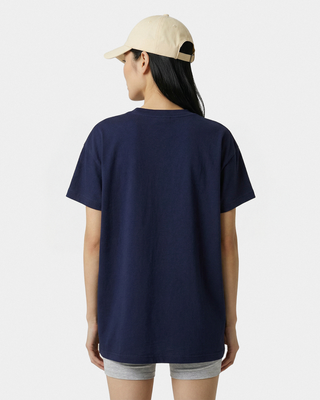 Varsity Crest Essential Tee - Navy/White