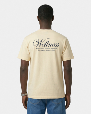 Avenue T-Shirt - Almond/Navy