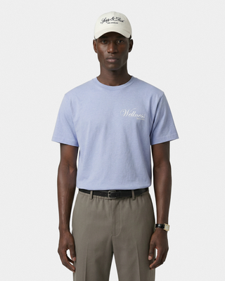 Avenue T-Shirt - Periwinkle/White