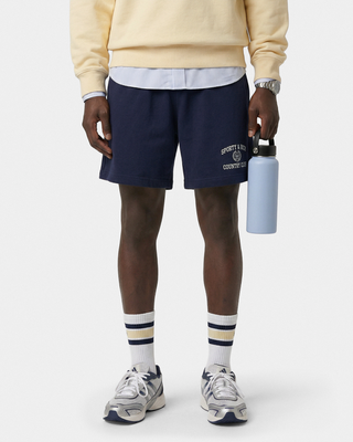 Varsity Crest Gym Short - Navy/White