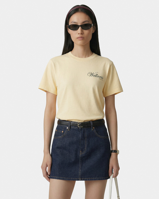 Avenue T-Shirt - Almond/Navy