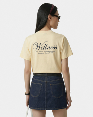 Avenue T-Shirt - Almond/Navy