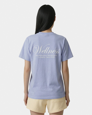 Avenue T-Shirt - Periwinkle/White