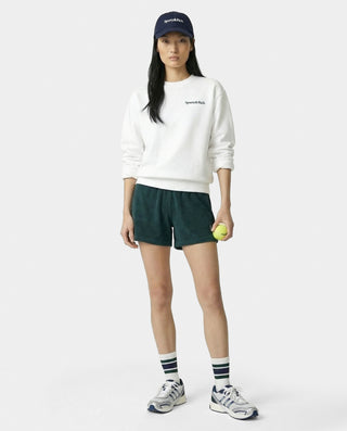Play Tennis Crewneck - White/Forest