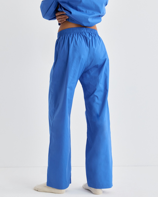 Brice Signature Logo Pyjama Pants in vibrant blue, featuring a relaxed fit and an elastic waistband.