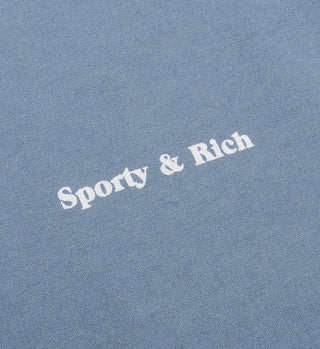 Fun Logo French Terry Crewneck- Baby Blue