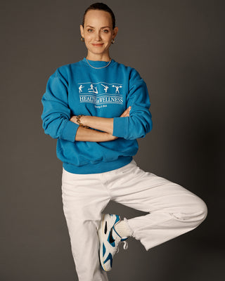 Health & Wellness Crewneck - Lapis