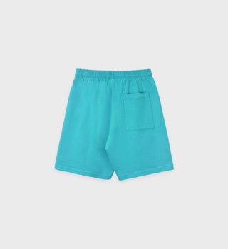 80s Tennis Club Gym Short - Teal