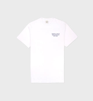 94 Health Club T Shirt - White/Navy