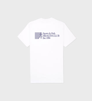 94 Health Club T Shirt - White/Navy