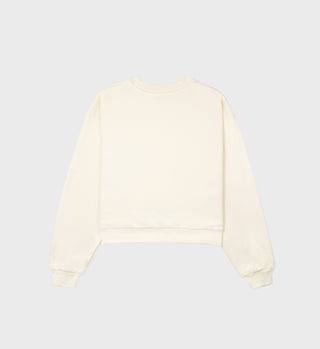 94 Cropped Crewneck - Cream