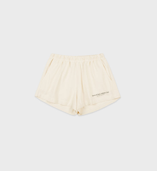 Athletic Club Disco Short - Cream/Navy – Sporty & Rich