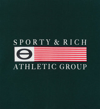 Athletic Group Flag Crewneck - Forest Green