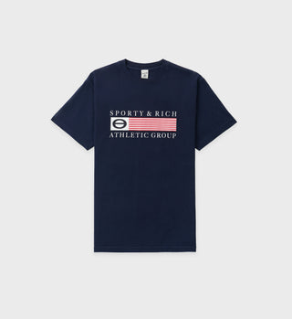 Athletic Group Flag T-Shirt - Navy