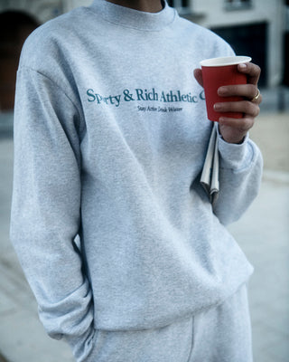 Athletic Club Crewneck - Heather Gray